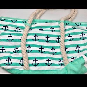 EUC Nautical Thick Rope Strap Tote